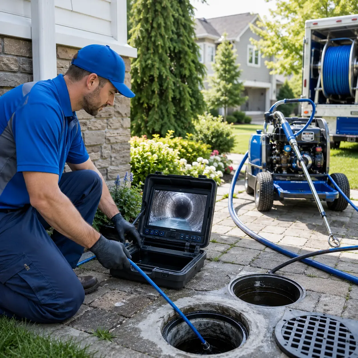 Outdoor drain cleaning professionals serving Dunlo, PA